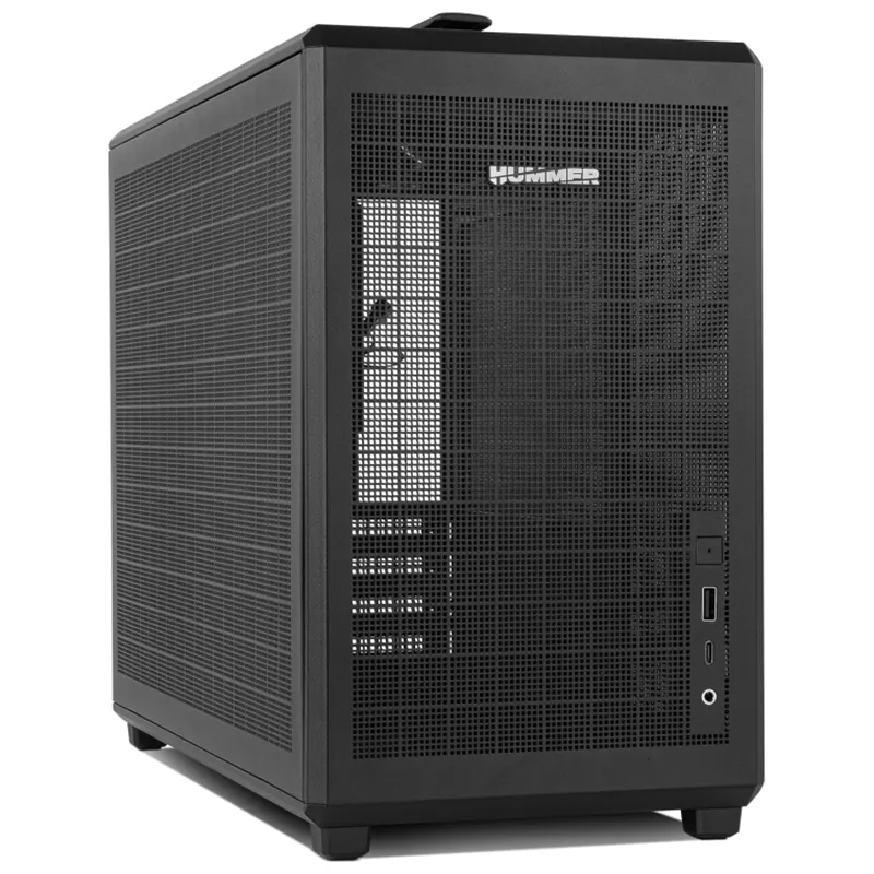 NOX Hummer Mini torre M-ATX portable mesh Ngr