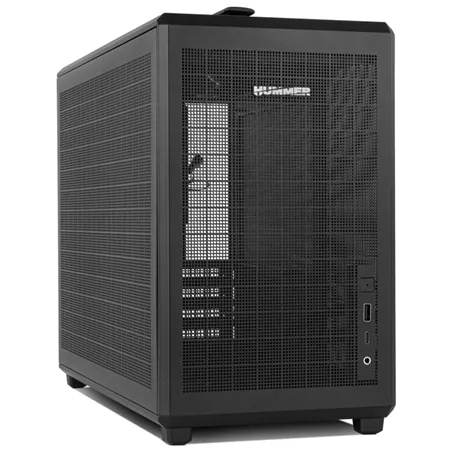 NOX Hummer Mini torre M-ATX portable mesh Ngr