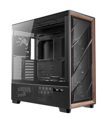 CAJA ANTEC FLUX PRO_EUV WOOD ATX 2XUSB3.0 SIN FUENTE NEGRO