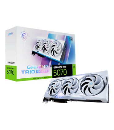 TARJETA GRAFICA MSI RTX 5070 12 GB GAMING TRIO OC WHITE