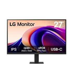 MONITOR LG 27U631A-B 27" QHD 5MS NEGRO HDMI USB-C VESA