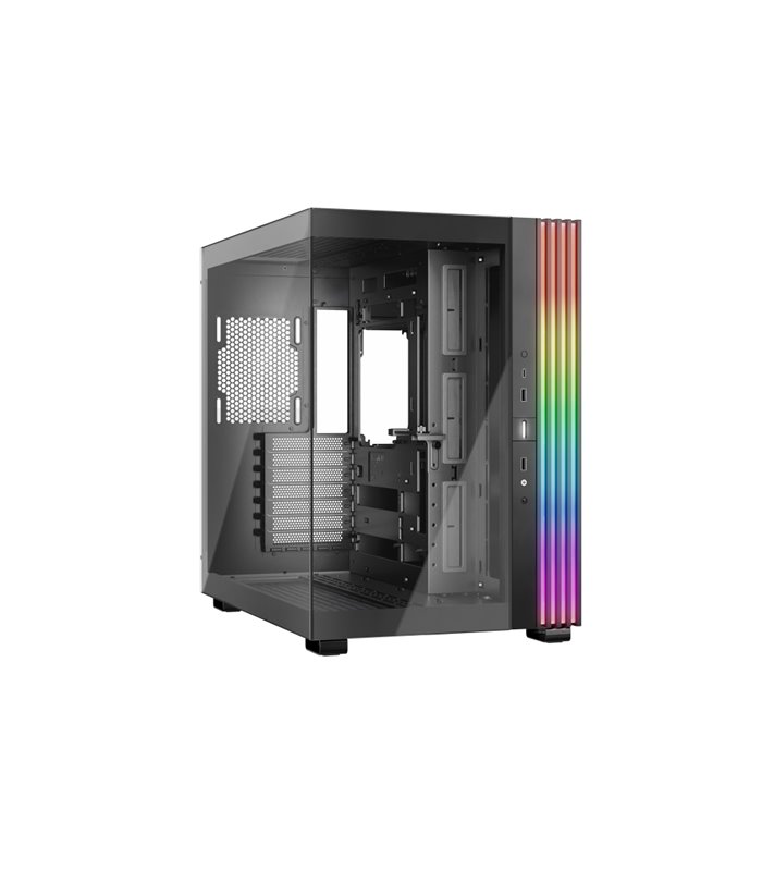 CAJA BEQUIET LIGHT BASE 600 DX ATX SIN FUENTE ARGB NEGRO