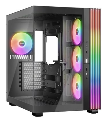 CAJA BEQUIET LIGHT BASE 600 LX ATX 4 VENTX 140MM SIN FUENTE ARGB NEGRO