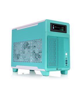 CAJA MICRO ATX THERMALTAKE TR100 USBC X 1 USB 3.0 X 2 SN FUENTE ROSA AZUL