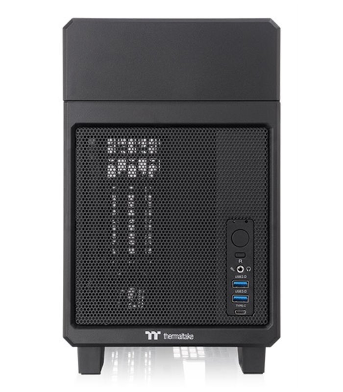 CAJA THERMALTAKE TR100 MINI-ITX USB 3.2 Type-C x 1 USB 3.0 x 2 SN FUENTE NEGRO