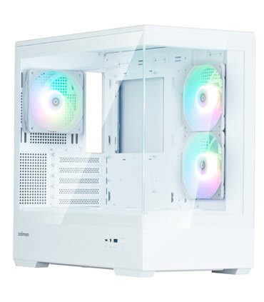 CAJA ZALMAN P30 V2 MATX 3 X VENT 120MM ARGB 2XUSB 3.0 BLANCO S/N FUENTE