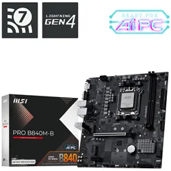 PLACA BASE MSI PRO B840M-B M-ATX AM5 DDR5