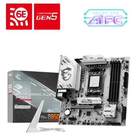 PLACA BASE MSI B850M GAMING PLUS WIFI6E PCI-E x16 Gen5, M.2 Gen5