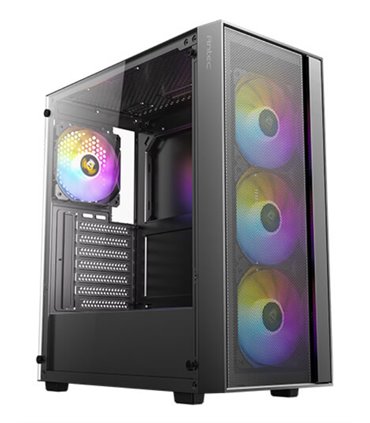 CAJA ANTEC AX65 ARGB ATX NEGRO 4XVENT 120MM 2XUSB SN FUENTE