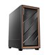 CAJA ANTEC FLUX SE ATX WOOD NEGRO 2XUSB SN FUENTE