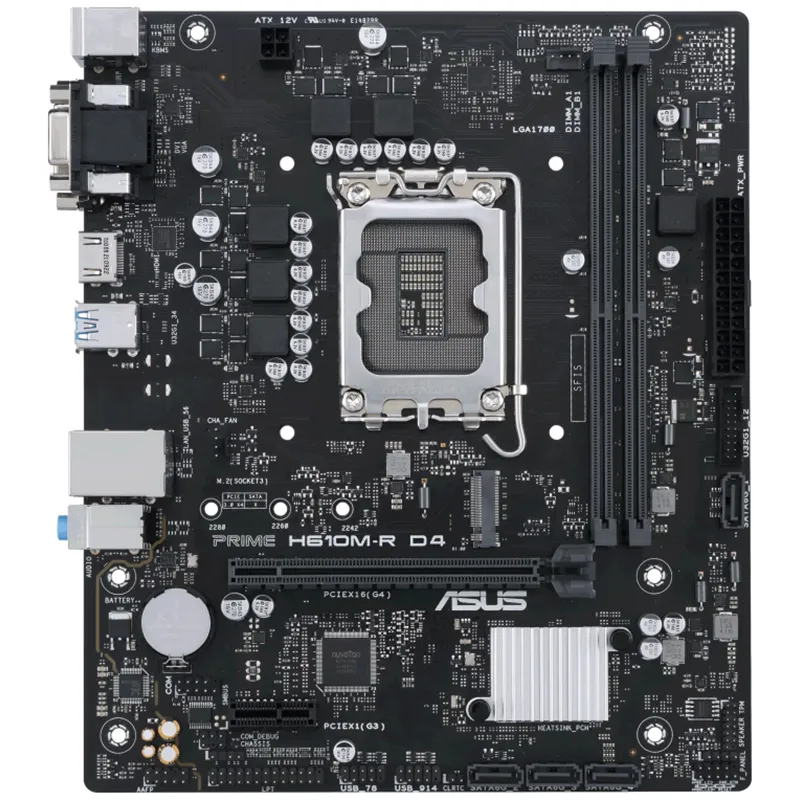 PLACA BASE ASUS PRIME H610M-R D4 SI BULK 1700 MATX 2XDDR4