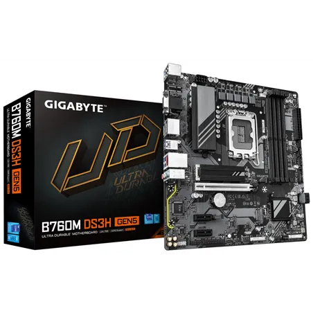 PLACA BASE GIGABYTE B760M DS3H GEN 5 1.0 DDR4 1700 MATX 4XDDR5