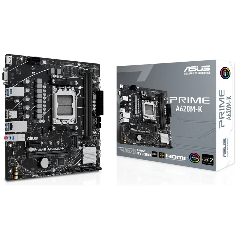 PLACA BASE ASUS PRIME A620M-K AM5 MATX 2XDDR5