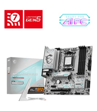 PLACA BASE MSI B850M GAMING PLUS WIFI PCI-E x16 Gen5, M.2 Gen5