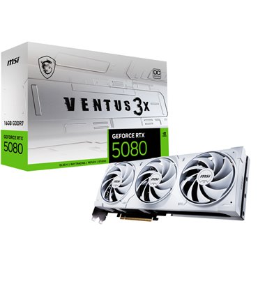 TARJETA GRAFICA MSI RTX 5080 16G VENTUS 3X OC WHITE