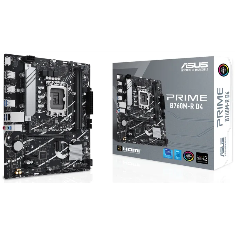 PLACA BASE ASUS PRIME B760M-R D4 1700 MATX 4XDDR4