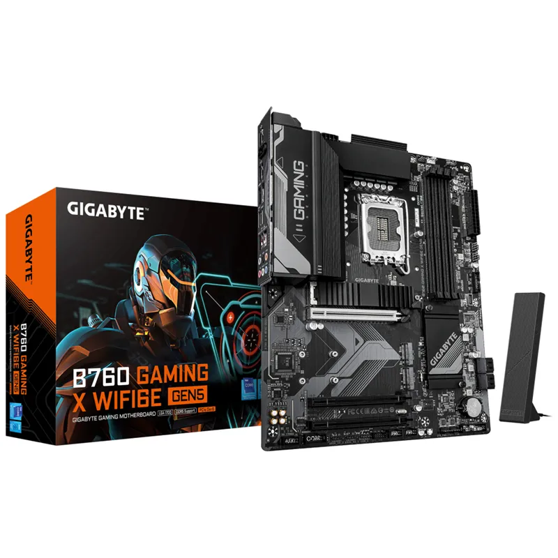 PLACA BASE GIGABYTE B760M G X WF6E 1700 ATX WiFi 6E PCIe 4.0 RGB 4XDDR5
