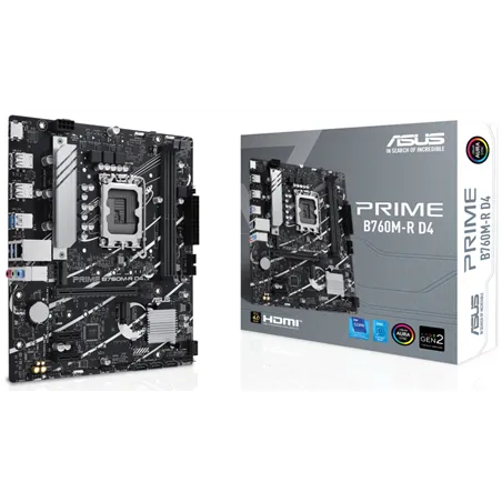 PLACA BASE ASUS PRIME B760M-R D4 1700 MATX 4XDDR4