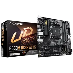 PLACA BASE GIGABYTE B550M DS3H AC R2  AM4 MATX 4XDDR4