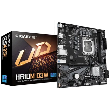 PLACA BASE GIGABYTE H610M D3W 1700 M-ATX DDR5 PCIe 4.0 128GB 1GbE M.2