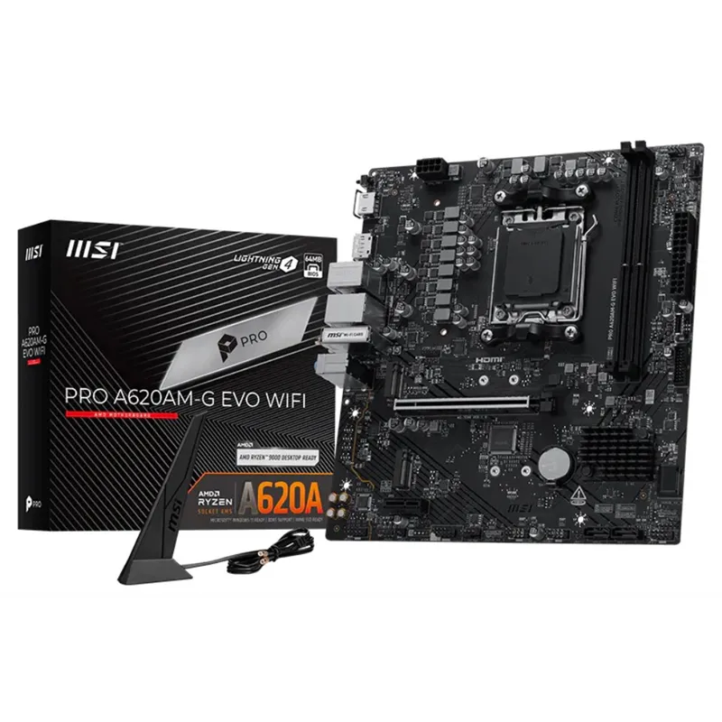 PLACA BASE MSI PRO A620AM-G EVO WIFI AMD DDR5
