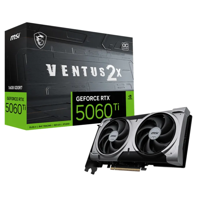 TARJETA GRAFICA MSI RTX 5060 TI 16G VENTUS 2X OC PLUS