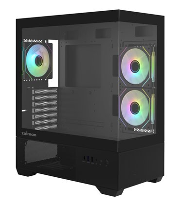 CAJA ZALMAN CHRONIX ATX 3 XVENT 120MM ARGB 1XUSB 3.0 NEGRO S/N FUENTE