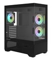 CAJA ZALMAN CHRONIX ATX 3 XVENT 120MM ARGB 1XUSB 3.0 NEGRO S/N FUENTE