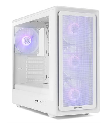 CAJA NOX SEMITORRE HYPERFLOW HUMMER AERO ARGB BLANCA USB 3.0 TYPE C