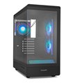 CAJA NOX SEMITORRE FRAMELESS HUMMER SIGNAL ARGB NEGRO USB TYPE C
