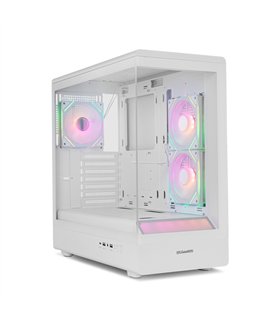 CAJA NOX SEMITORRE FRAMELESS HUMMER SIGNAL ARGB BLANCA USB TYPE C