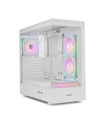 CAJA NOX SEMITORRE FRAMELESS HUMMER SIGNAL ARGB BLANCA USB TYPE C