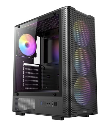 CAJA ANTEC VX-310 ATX 4 VENTILADORES ARGB NEGRA
