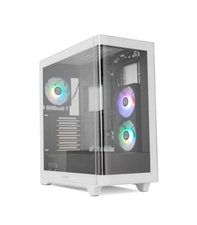 CAJA NOX HUMMER ETHER ATX SEMITORRE CRISTAL CURVO NEGRO-BLANCO