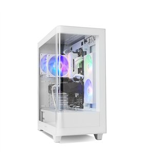 CAJA NOX HUMMER ETHER ATX SEMITORRE CRISTAL CURVO BLANCO