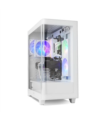 CAJA NOX HUMMER ETHER ATX SEMITORRE CRISTAL CURVO BLANCO