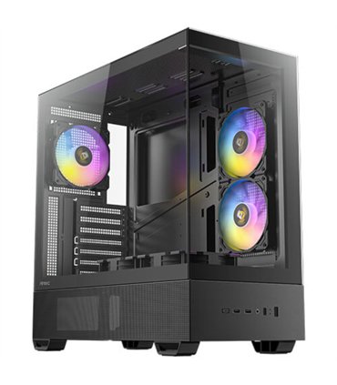 CAJA ANTEC CX705 ARGB MID-TOWER ATX PANORAMICA 270º 5XVENT 120MM PWM