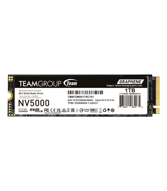 SSD TEAMGROUP NV 5000 M.2 NVMe 2280 PCI-E GEN4X4 1TB