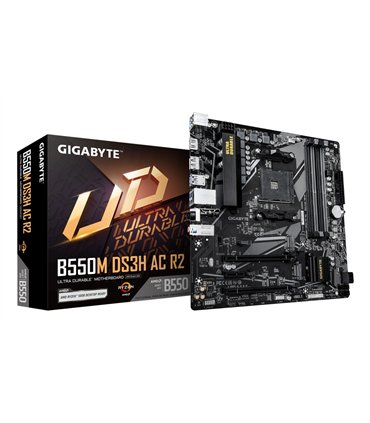 PLACA BASE GIGABYTE B550M DS3H AC R2  AM4 MATX 4XDDR4