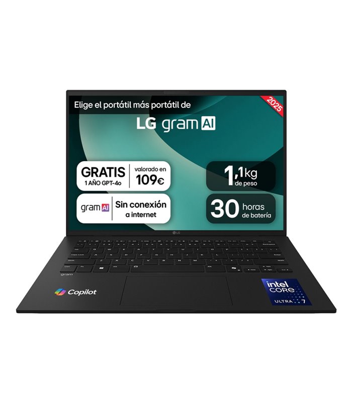 PORTATIL LG GRAM U7-255H 32GB 1TB 14"WUXGA FreeDOS