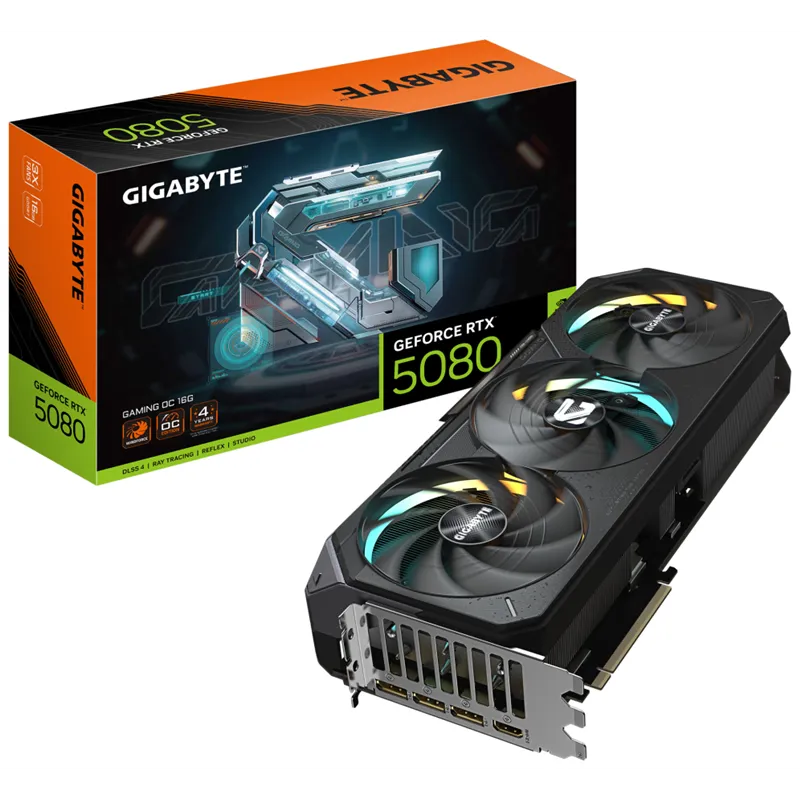 TARJETA GRAFICA GIGABYTE RTX 5080 GAMING OC 16G