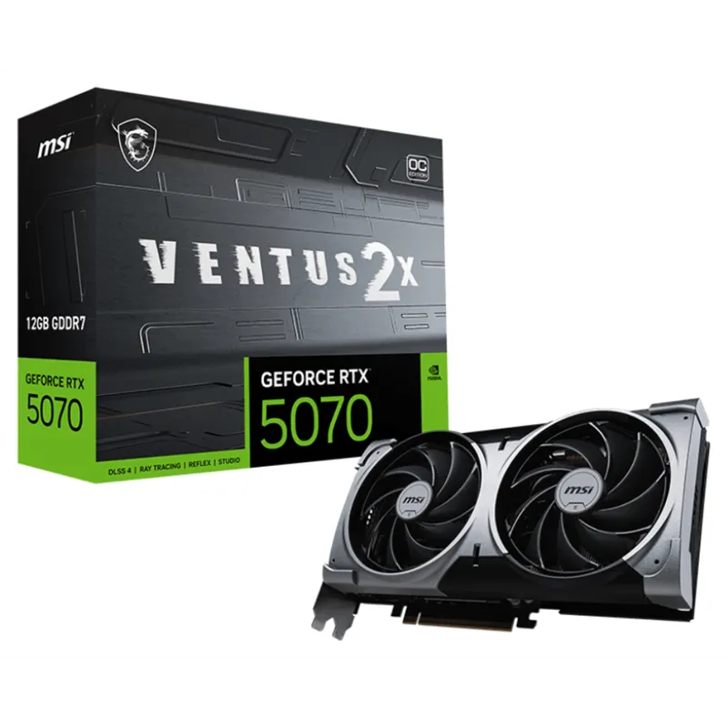 TARJETA GRAFICA MSI RTX 5070 12G VENTUS 2X OC