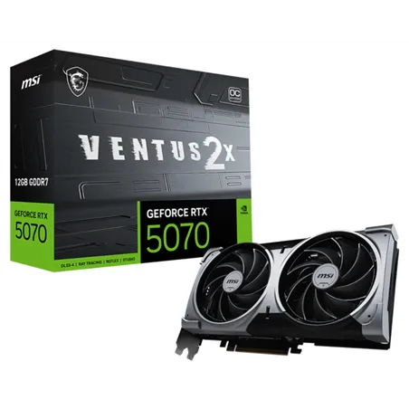 TARJETA GRAFICA MSI RTX 5070 12G VENTUS 2X OC