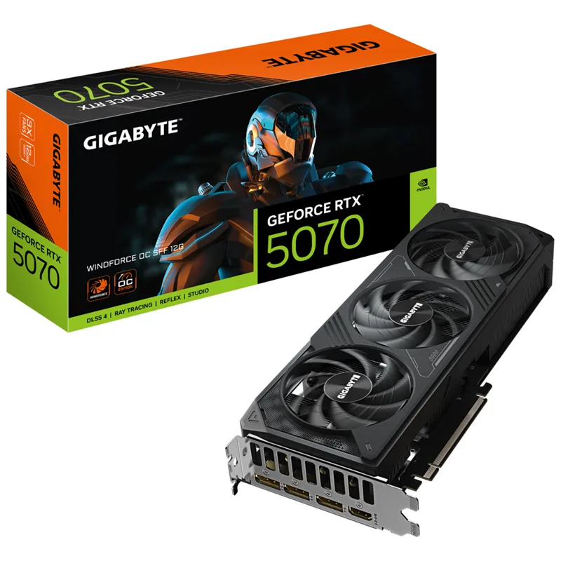 TARJETA GRAFICA GIGABYTE RTX 5070 WINDFORCE 12GB