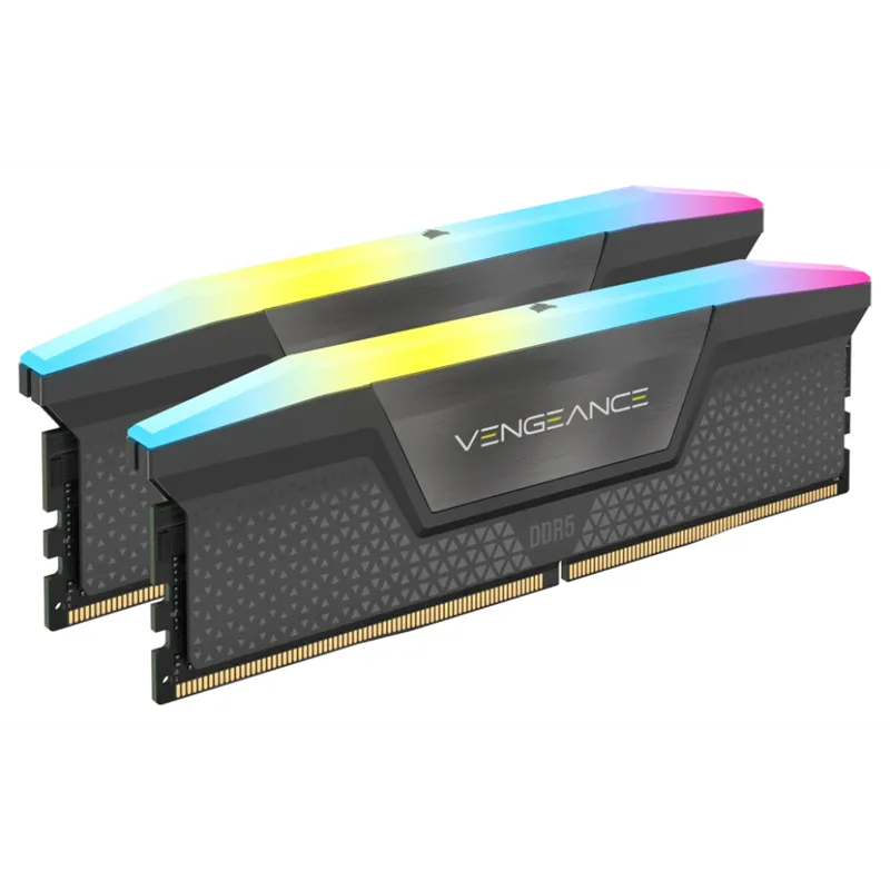 DDR5 CORSAIR VENGEANCE RGB 2x 8GB 6000 AMD/XMP CL36 GRIS