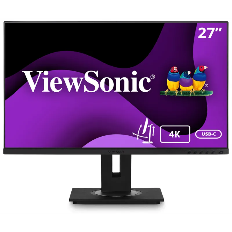 MONITOR VIEWSONIC 27" UHD IPS HDMI DP-INOUT USB-C RJ45 USB MULTI ERGO PIVOT