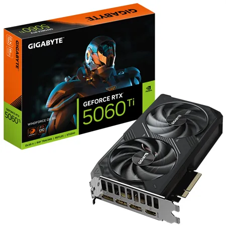 TARJETA GRAFICA GIGABYTE RTX 5060 TI WINDFORCE OC 8GB GDDR7