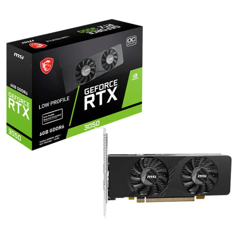 TARJETA GRAFICA MSI RTX 3050 LP E 6GB OC