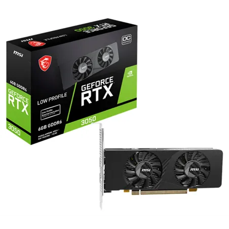TARJETA GRAFICA MSI RTX 3050 LP E 6GB OC