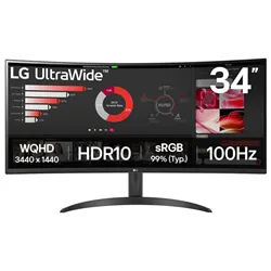 MONITOR LG 34WR50QK-B 34" ULTRAWIDE QHD 5MS NEGRO HDMI DP